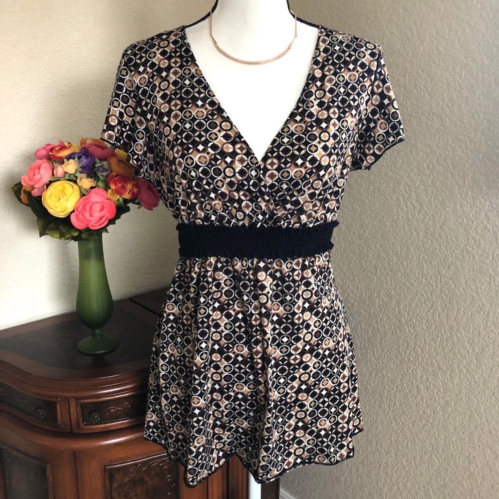 2For $20 Perseption Flutter Sleeve Wrap Top